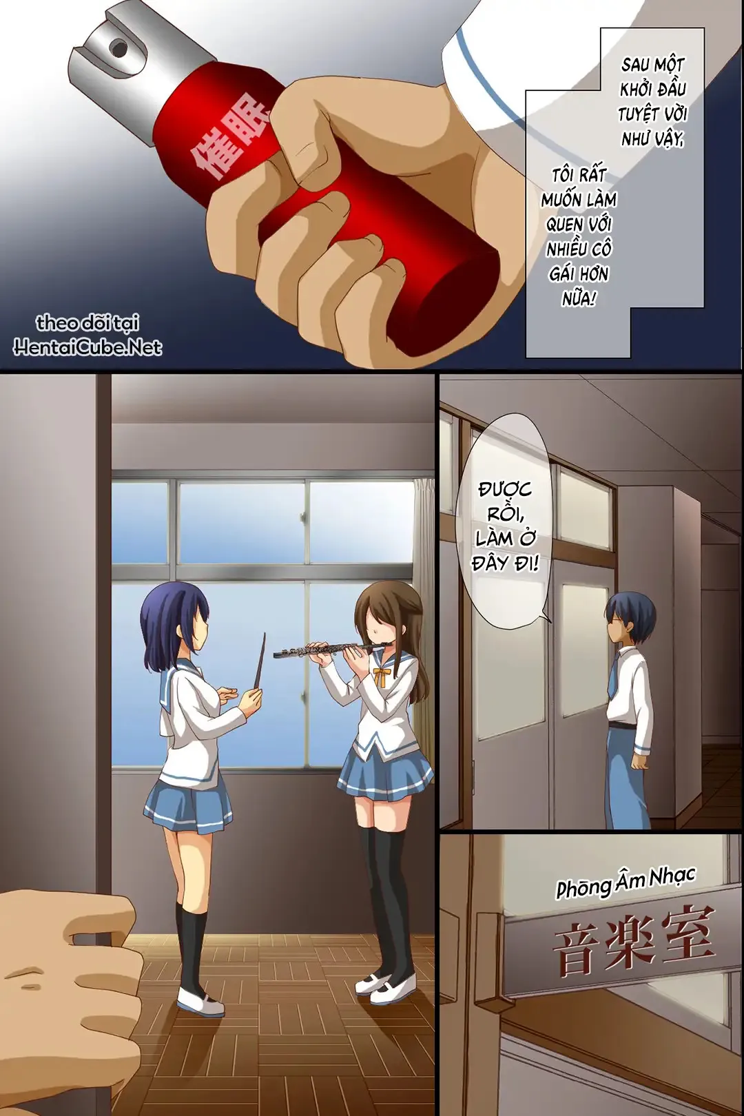 HentaiVN.net - Ảnh 4 - Thống trị cả ngôi trường - Mọi người đều bị thôi miên [Dominance over the whole school - Everyone in this school is hypnotized!; Saimin de Shihai Sareta Gakuen ~ Gakkou Zenin ga Saimin Zumi dakara Yaritai Houdai Zen] - Chap 2A
