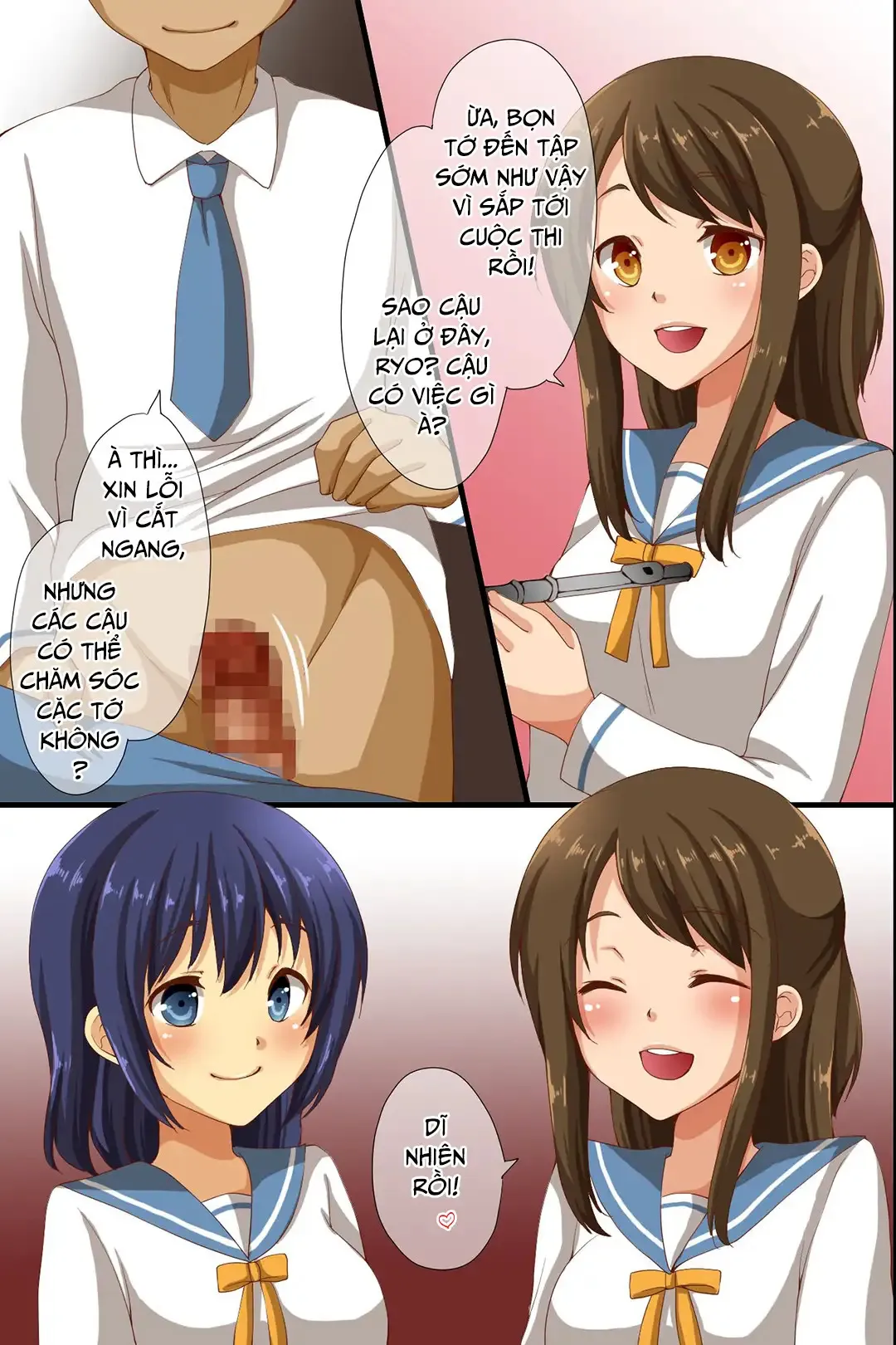 HentaiVN.net - Ảnh 6 - Thống trị cả ngôi trường - Mọi người đều bị thôi miên [Dominance over the whole school - Everyone in this school is hypnotized!; Saimin de Shihai Sareta Gakuen ~ Gakkou Zenin ga Saimin Zumi dakara Yaritai Houdai Zen] - Chap 2A