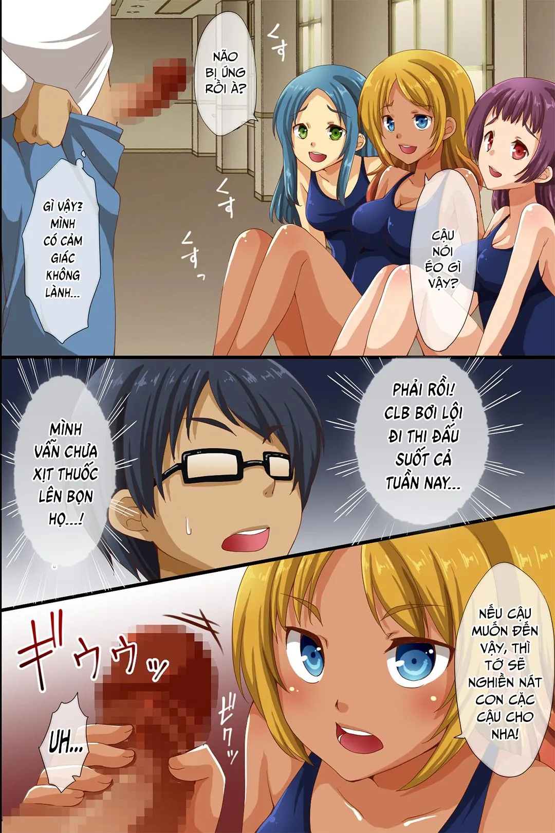 HentaiVN.net - Ảnh 4 - Thống trị cả ngôi trường - Mọi người đều bị thôi miên [Dominance over the whole school - Everyone in this school is hypnotized!; Saimin de Shihai Sareta Gakuen ~ Gakkou Zenin ga Saimin Zumi dakara Yaritai Houdai Zen] - Chap 2C