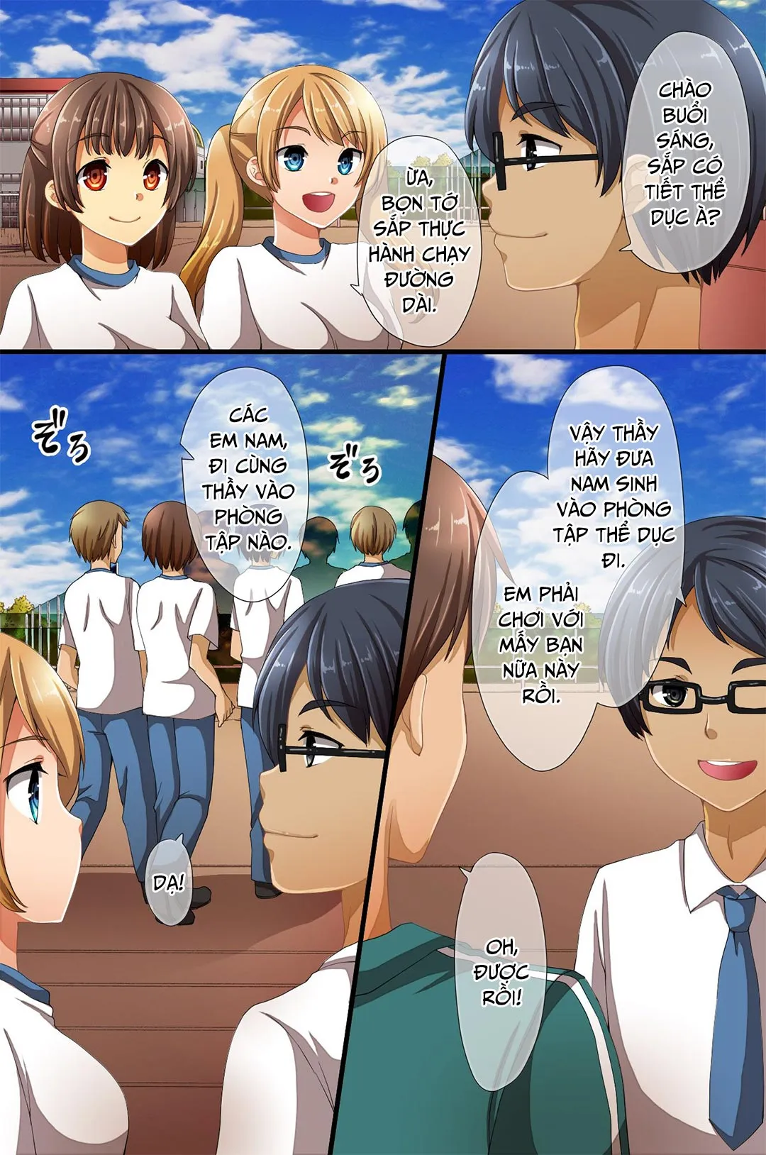 HentaiVN.net - Ảnh 4 - Thống trị cả ngôi trường - Mọi người đều bị thôi miên [Dominance over the whole school - Everyone in this school is hypnotized!; Saimin de Shihai Sareta Gakuen ~ Gakkou Zenin ga Saimin Zumi dakara Yaritai Houdai Zen] - Chap 3A