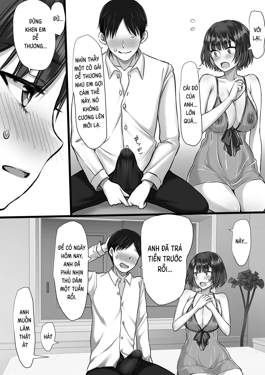 HentaiVN.net - Ảnh 11 - Cô em vợ đoan trang làm việc ở nhà thổ? - Oneshot