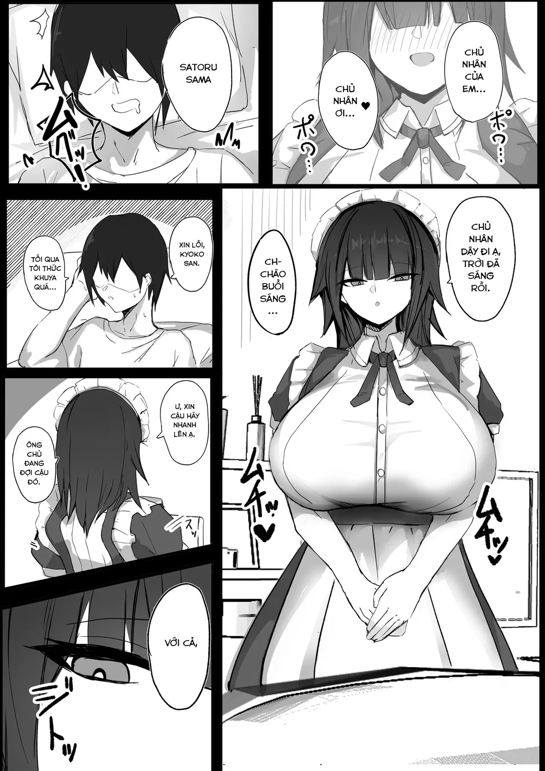 HentaiVN.net - Ảnh 3 - Tôi là chủ nhân của hầu gái ngực dưa hấu - Oneshot