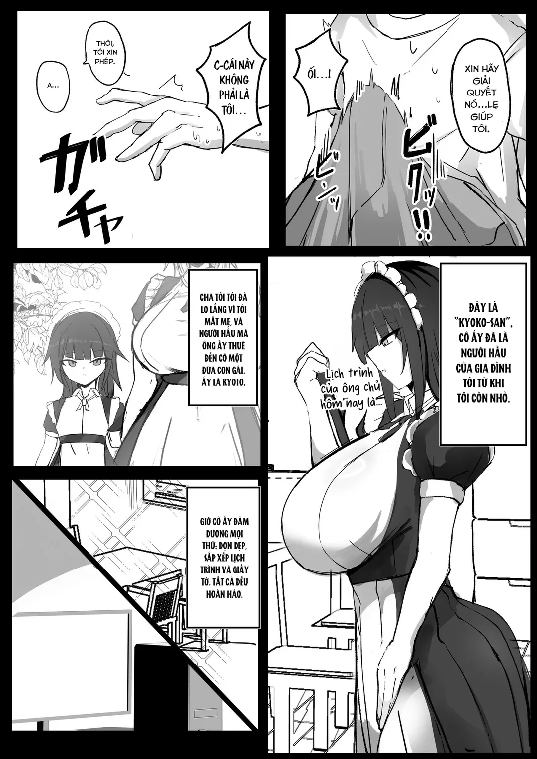HentaiVN.net - Ảnh 4 - Tôi là chủ nhân của hầu gái ngực dưa hấu - Oneshot
