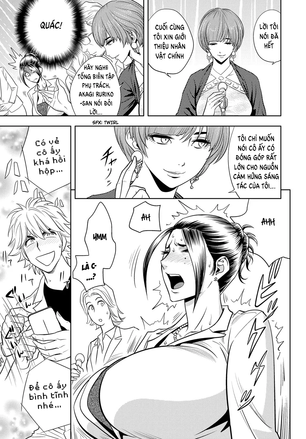 HentaiVN.net - Ảnh 16 - Bijin Henshuu-chou no Himitsu - Chap 8