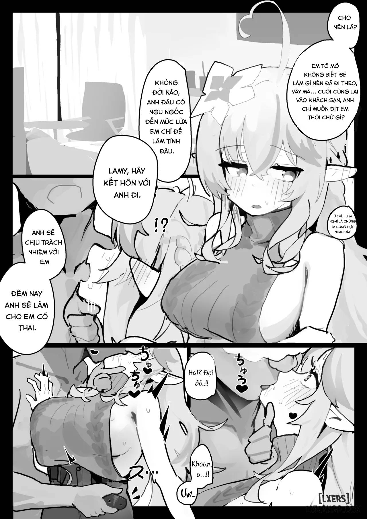 HentaiVN.net - Ảnh 5 - Làm lành chữa tình với Lamy - Oneshot