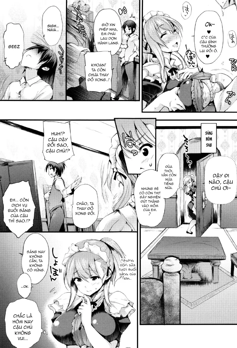 HentaiVN.net - Ảnh 5 - Sakusaku Meat Pie - Chap 3 - Hầu Gái Hứng Tình