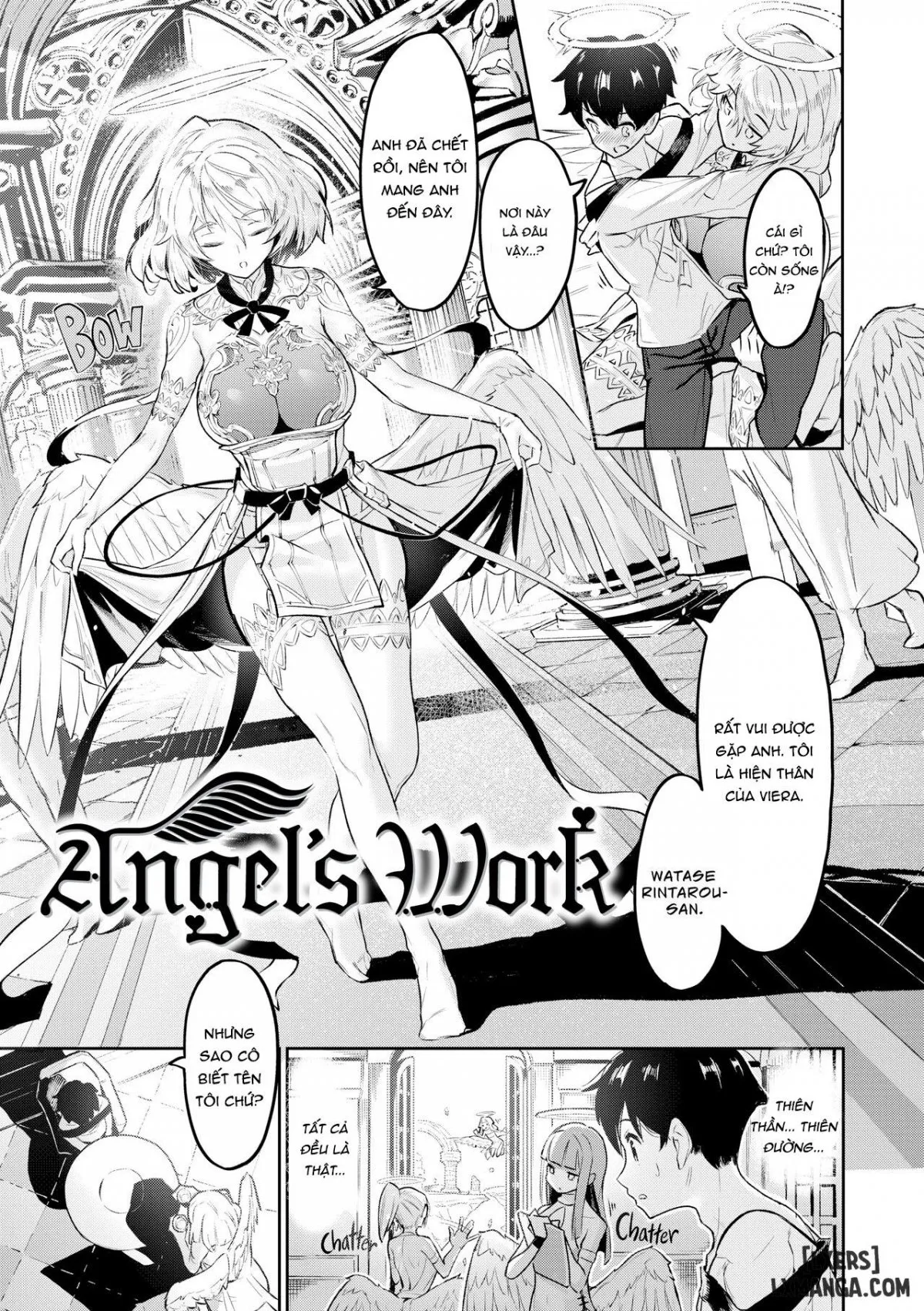 HentaiVN.net - Ảnh 3 - Sex Spree Saga: Isekai Sex Life Chronicle - Chap 6 - Angels Work