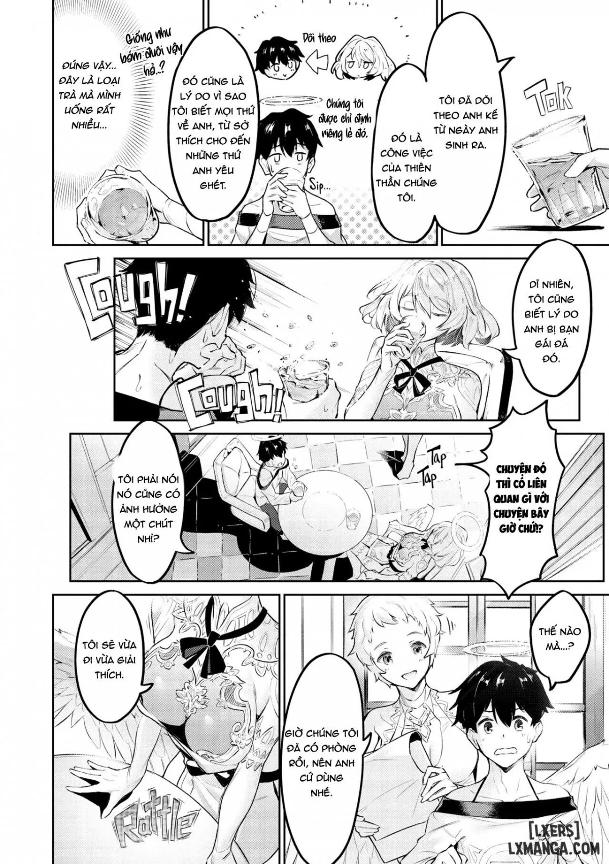 HentaiVN.net - Ảnh 4 - Sex Spree Saga: Isekai Sex Life Chronicle - Chap 6 - Angels Work