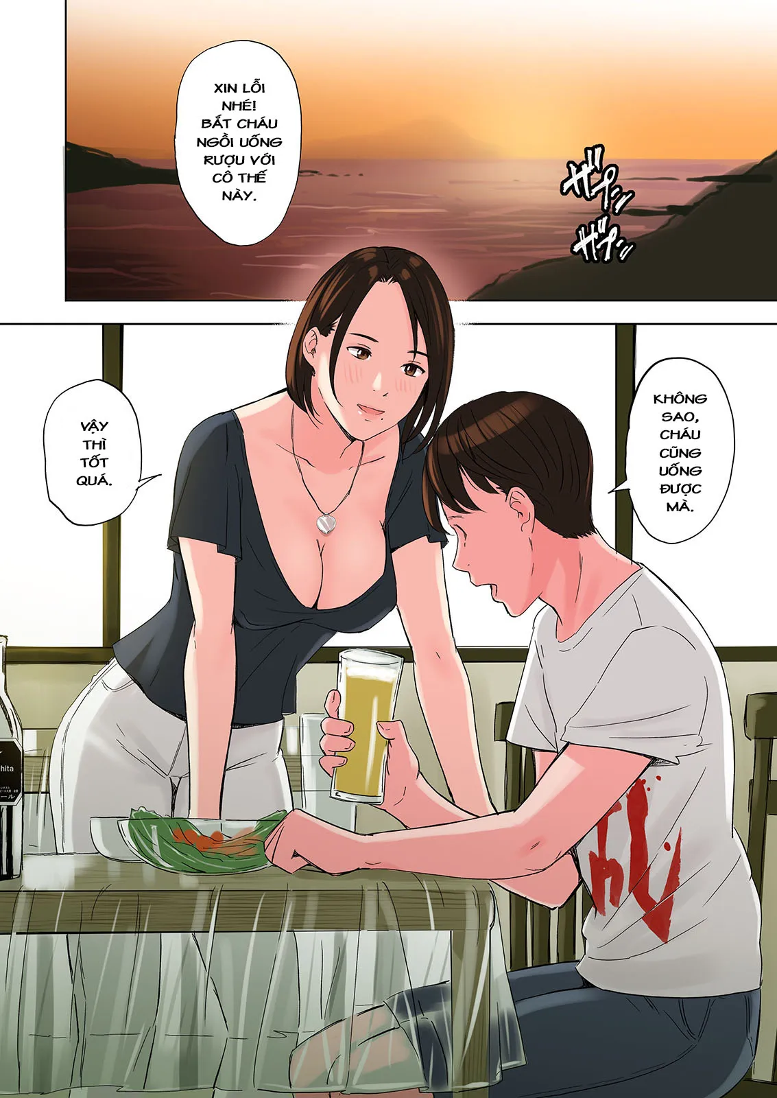 HentaiVN.net - Ảnh 10 - Chuyện tôi bị chị gái và mẹ kế thằng bạn thân gạ địt 2 [Tomodachi no Gibo to Ane ni Yuuwaku Sareru Hanashi Kouhen, 友達の義母と姉に誘惑される話、後編] - Chap 2