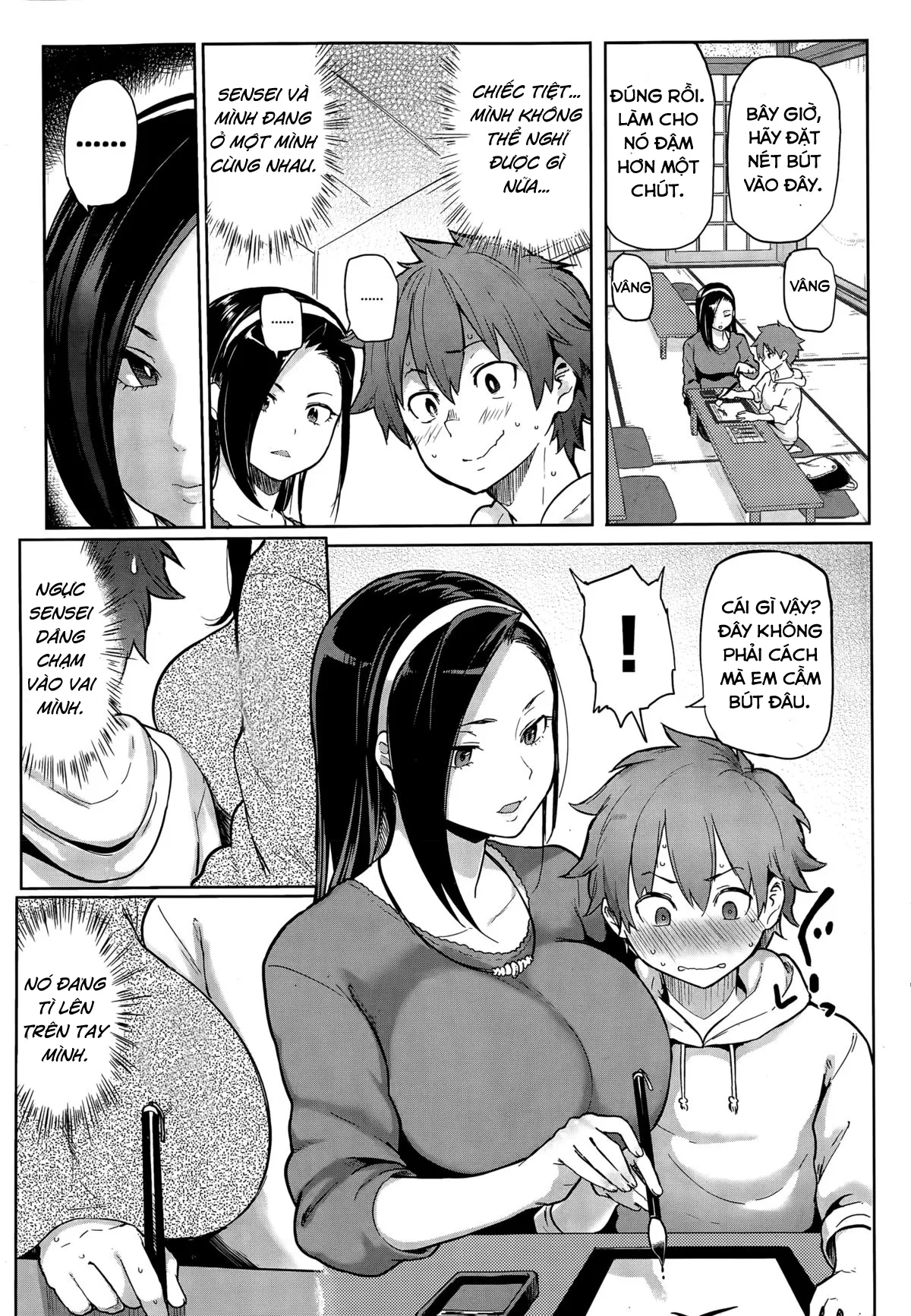 HentaiVN.net - Ảnh 4 - Sensei xinh đẹp của tôi - Chap 1