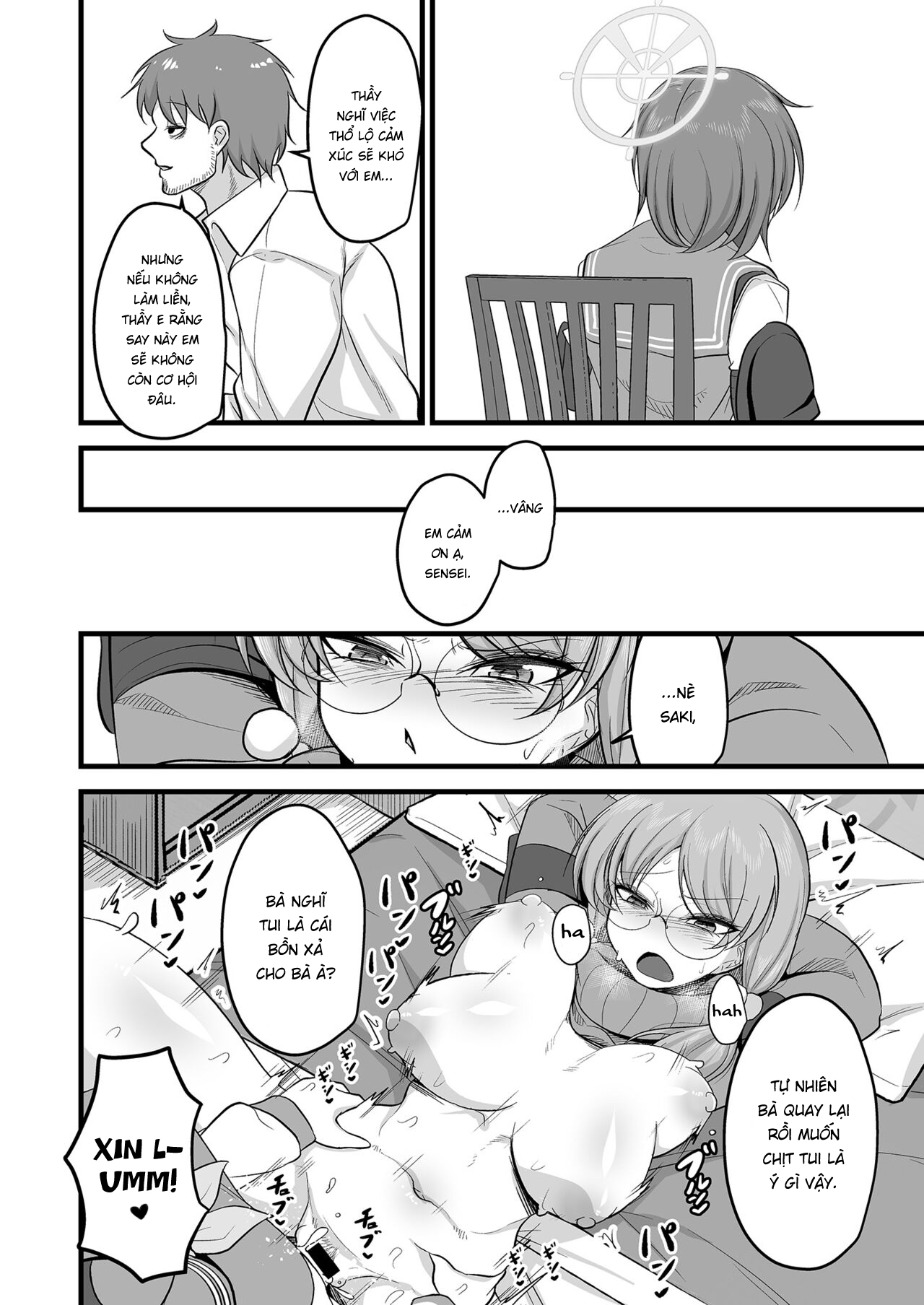 HentaiVN.net - Ảnh 32 - Chuyện tình kì lạ giữa Moe và Saki! (như chó với mèo!) - Yêu nhau lắm cắn nhau đau