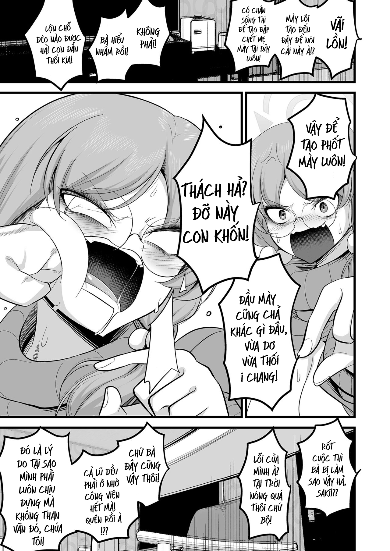 HentaiVN.net - Ảnh 35 - Chuyện tình kì lạ giữa Moe và Saki! (như chó với mèo!) - Yêu nhau lắm cắn nhau đau