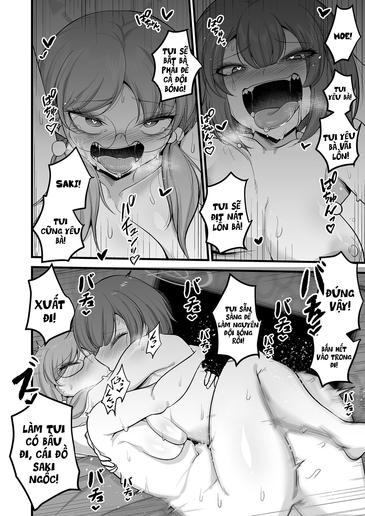 HentaiVN.net - Ảnh 44 - Chuyện tình kì lạ giữa Moe và Saki! (như chó với mèo!) - Yêu nhau lắm cắn nhau đau
