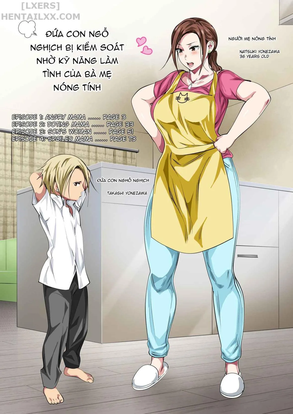 HentaiVN.net - Ảnh 3 - Rehabilitation of Delinquent Son by Short-tempered Mother’s Sweet Lovemaking [Okorinbo Mama no Amayakashi Sex de Furyou Musuko ga Kousei Shita Hanashi] - Chap 1