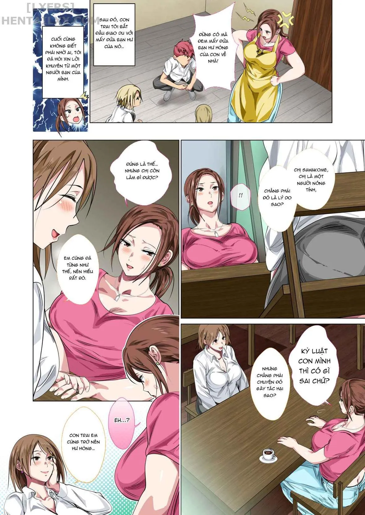 HentaiVN.net - Ảnh 7 - Rehabilitation of Delinquent Son by Short-tempered Mother’s Sweet Lovemaking [Okorinbo Mama no Amayakashi Sex de Furyou Musuko ga Kousei Shita Hanashi] - Chap 1