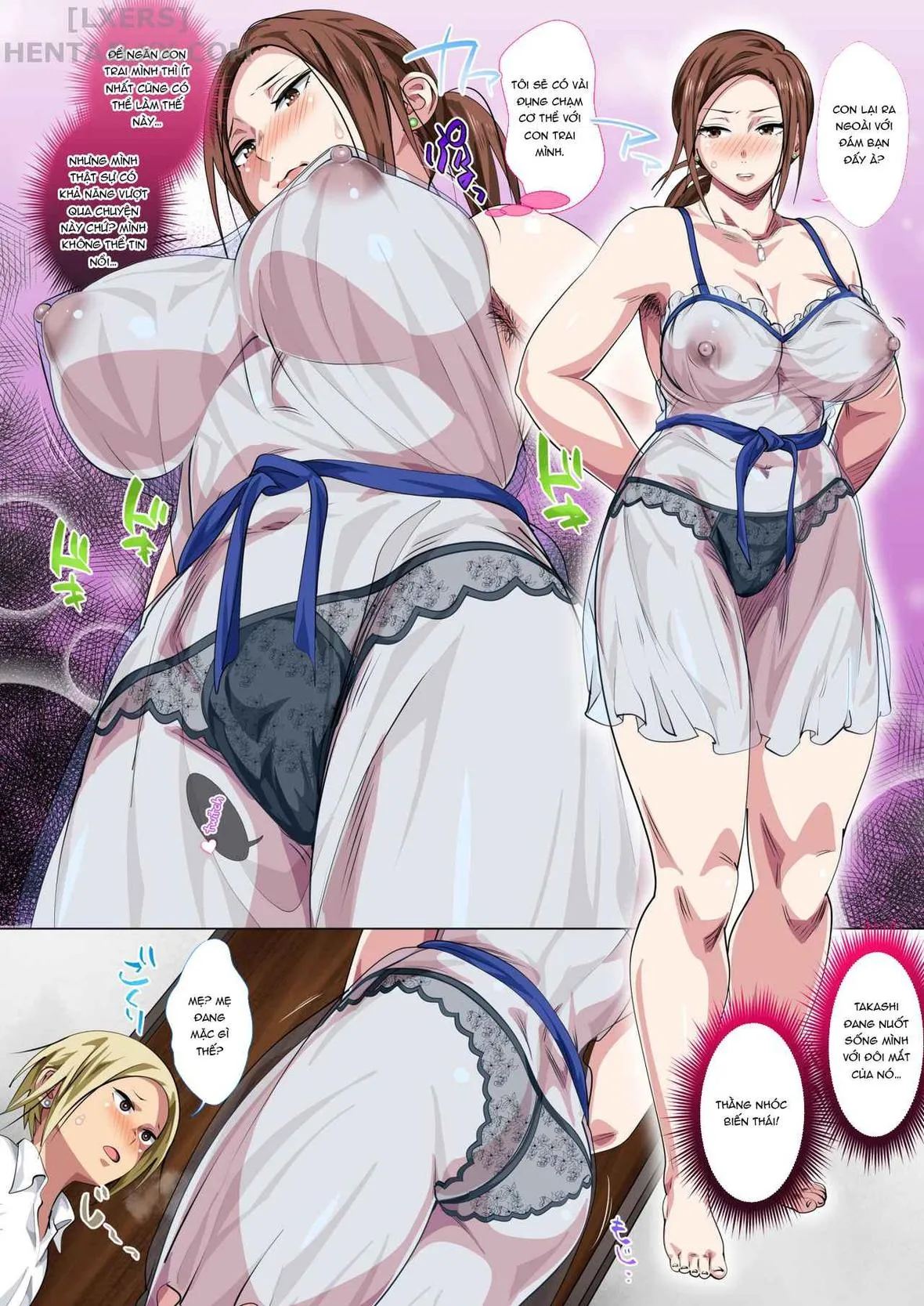HentaiVN.net - Ảnh 9 - Rehabilitation of Delinquent Son by Short-tempered Mother’s Sweet Lovemaking [Okorinbo Mama no Amayakashi Sex de Furyou Musuko ga Kousei Shita Hanashi] - Chap 1