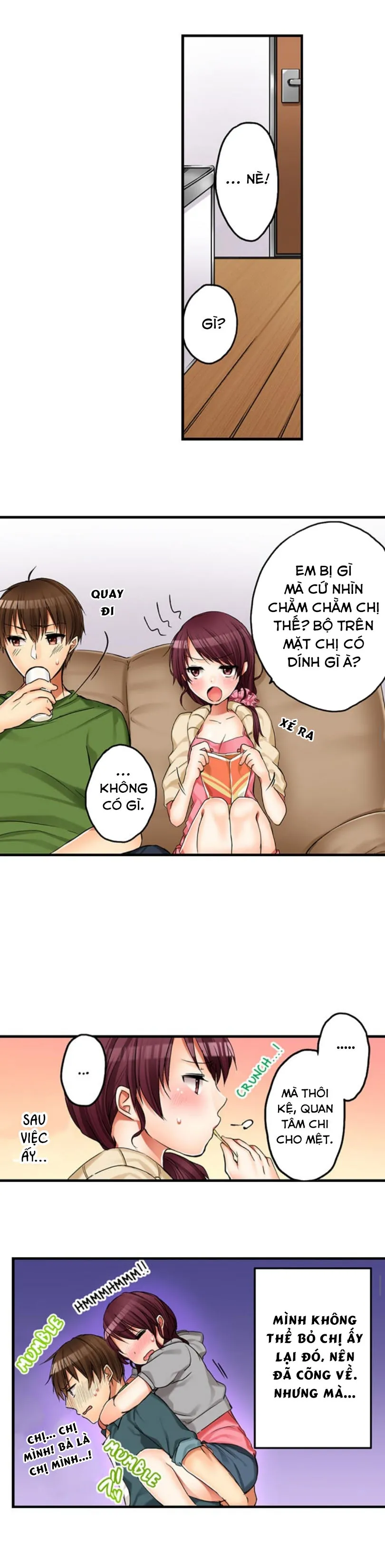 HentaiVN.net - Ảnh 5 - Chuyện Tình Giữa Tôi Và Cô Chị Không Cùng Huyết Thống! [I Did Naughty Things With My (Drunk) Sister] - Chap 2: Chị Gái Ngủ Quên