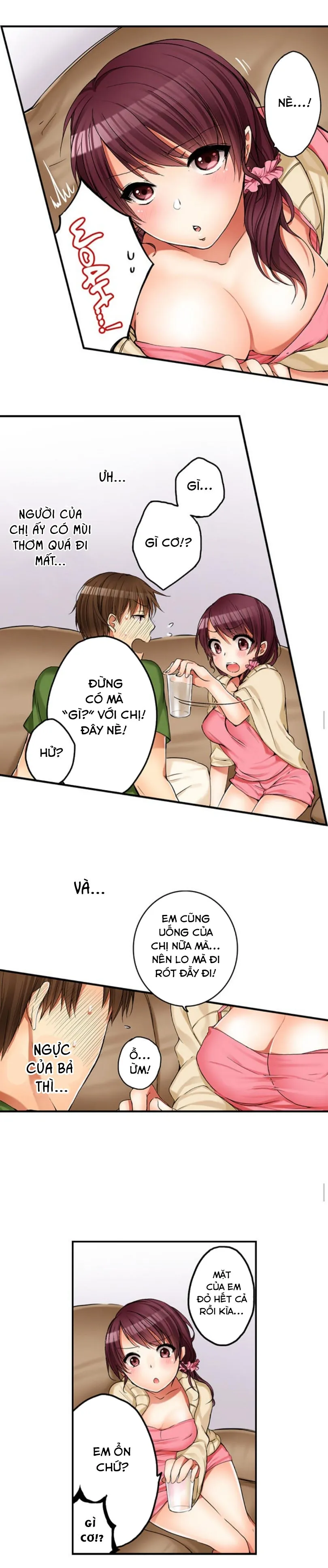 HentaiVN.net - Ảnh 7 - Chuyện Tình Giữa Tôi Và Cô Chị Không Cùng Huyết Thống! [I Did Naughty Things With My (Drunk) Sister] - Chap 2: Chị Gái Ngủ Quên