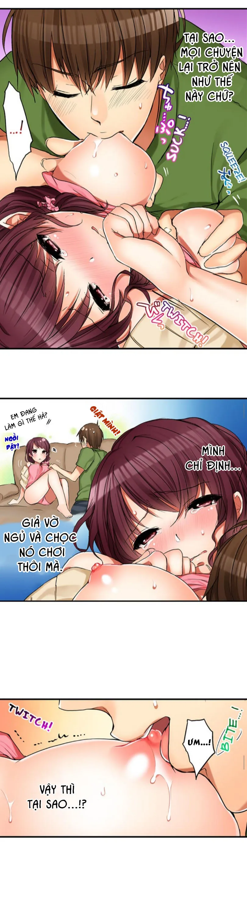 HentaiVN.net - Ảnh 4 - Chuyện Tình Giữa Tôi Và Cô Chị Không Cùng Huyết Thống! [I Did Naughty Things With My (Drunk) Sister] - Chap 3: Màn Hương Diễm Nơi Ghế Sofa!