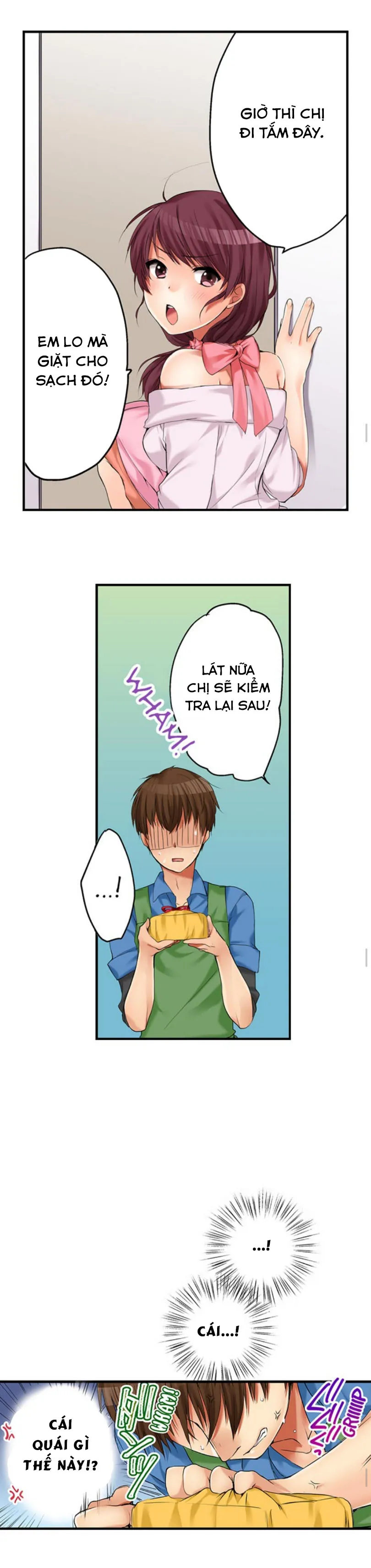 HentaiVN.net - Ảnh 12 - Chuyện Tình Giữa Tôi Và Cô Chị Không Cùng Huyết Thống! [I Did Naughty Things With My (Drunk) Sister] - Chap 4: Tắm Tiên Cùng Chị! (1)