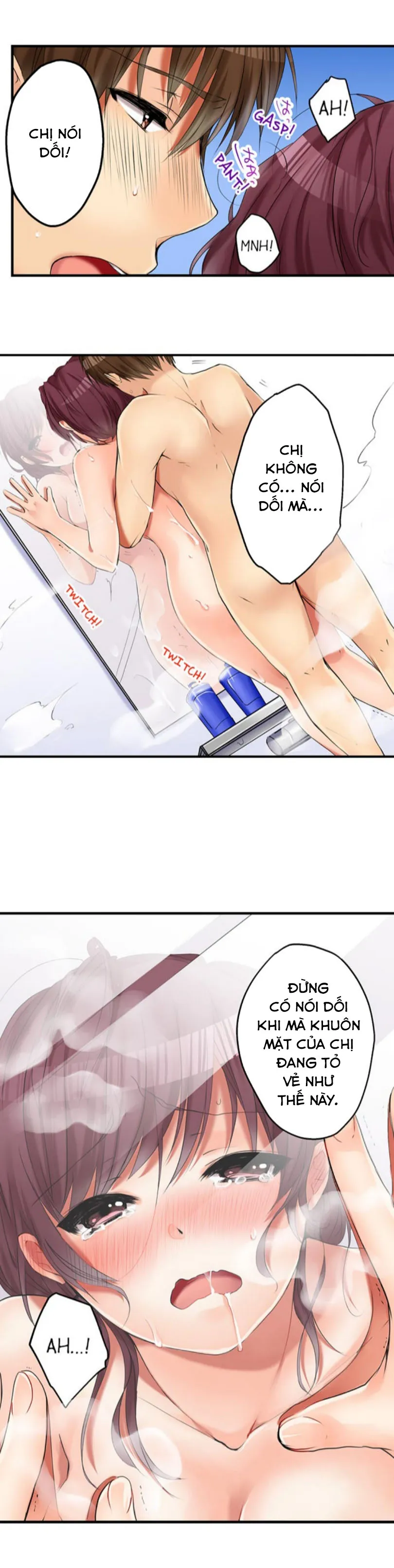 HentaiVN.net - Ảnh 14 - Chuyện Tình Giữa Tôi Và Cô Chị Không Cùng Huyết Thống! [I Did Naughty Things With My (Drunk) Sister] - Chap 5: Tắm Tiên Cùng Chị! (2)
