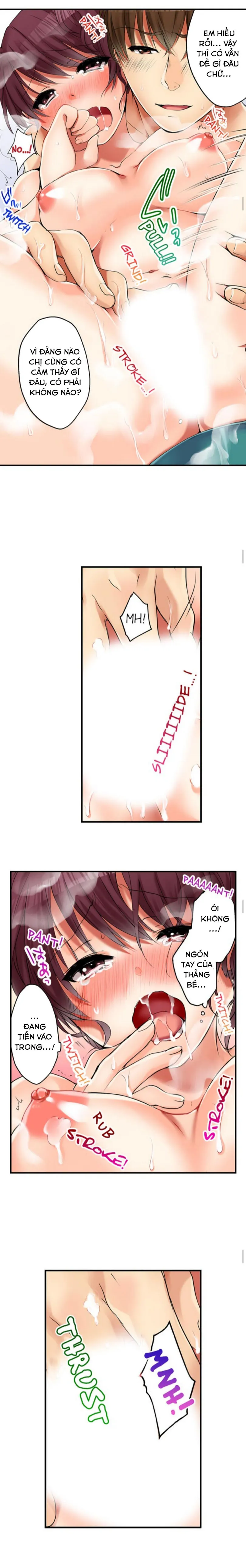 HentaiVN.net - Ảnh 9 - Chuyện Tình Giữa Tôi Và Cô Chị Không Cùng Huyết Thống! [I Did Naughty Things With My (Drunk) Sister] - Chap 5: Tắm Tiên Cùng Chị! (2)
