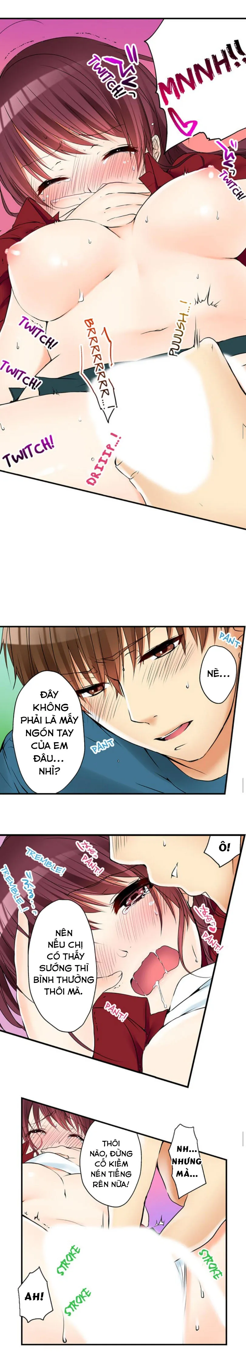 HentaiVN.net - Ảnh 4 - Chuyện Tình Giữa Tôi Và Cô Chị Không Cùng Huyết Thống! [I Did Naughty Things With My (Drunk) Sister] - Chap 9: Hai Chị Em Cùng Mất Zin!