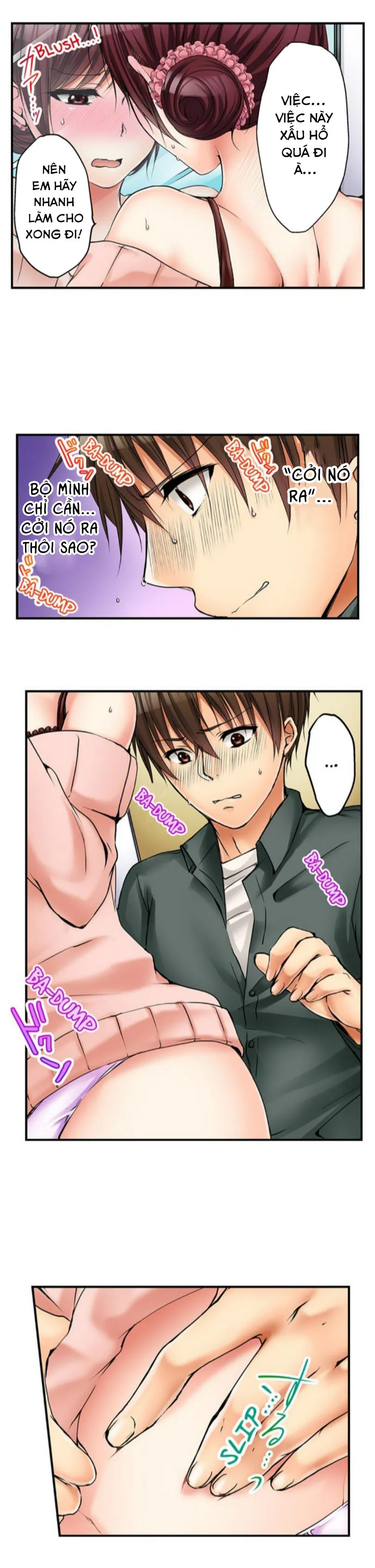 HentaiVN.net - Ảnh 12 - Chuyện Tình Giữa Tôi Và Cô Chị Không Cùng Huyết Thống! [I Did Naughty Things With My (Drunk) Sister] - Chap 11: Trong Phòng Thay Đồ! (1)