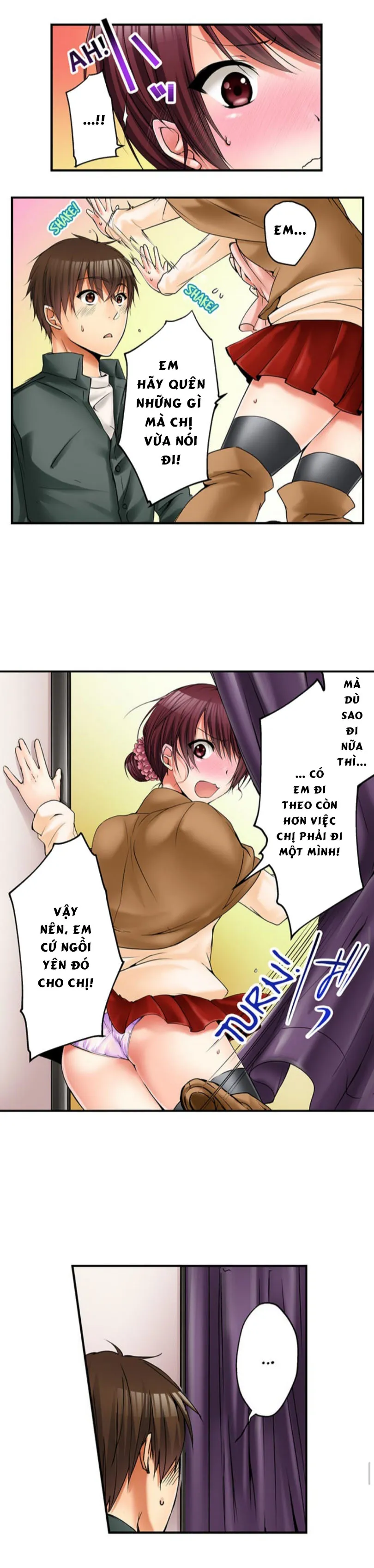 HentaiVN.net - Ảnh 8 - Chuyện Tình Giữa Tôi Và Cô Chị Không Cùng Huyết Thống! [I Did Naughty Things With My (Drunk) Sister] - Chap 11: Trong Phòng Thay Đồ! (1)
