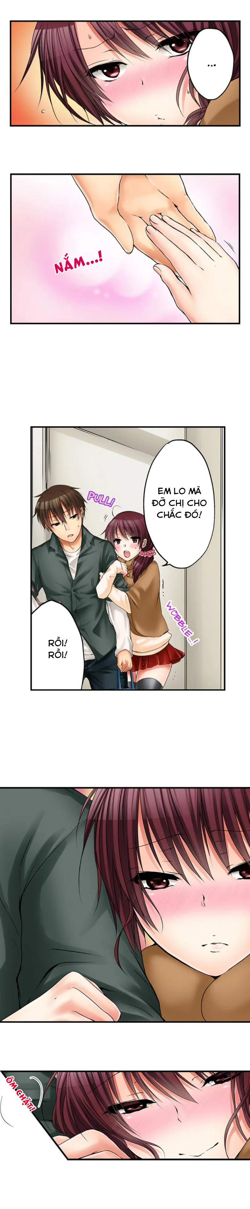 HentaiVN.net - Ảnh 12 - Chuyện Tình Giữa Tôi Và Cô Chị Không Cùng Huyết Thống! [I Did Naughty Things With My (Drunk) Sister] - Chap 12: Trong Phòng Thay Đồ! (2)
