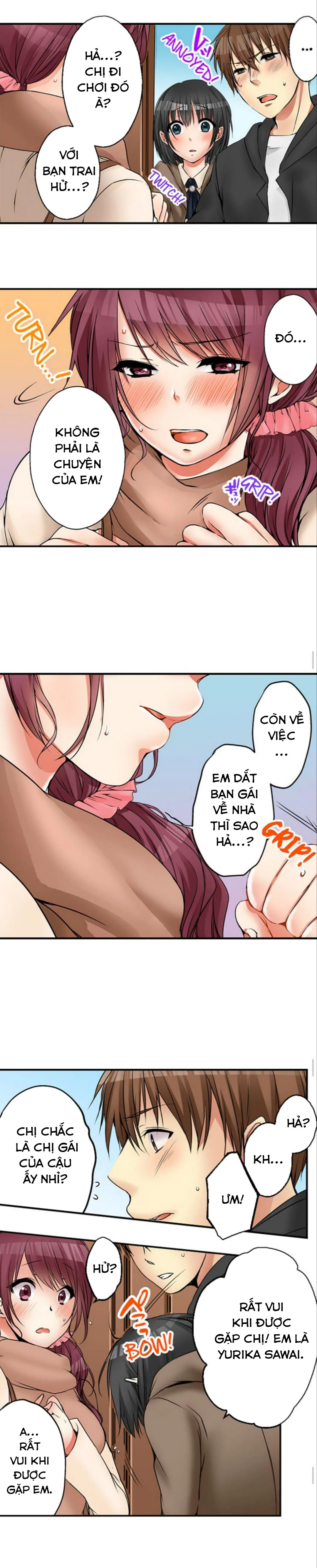 HentaiVN.net - Ảnh 7 - Chuyện Tình Giữa Tôi Và Cô Chị Không Cùng Huyết Thống! [I Did Naughty Things With My (Drunk) Sister] - Chap 16: Thịt Hay Không Thịt!?