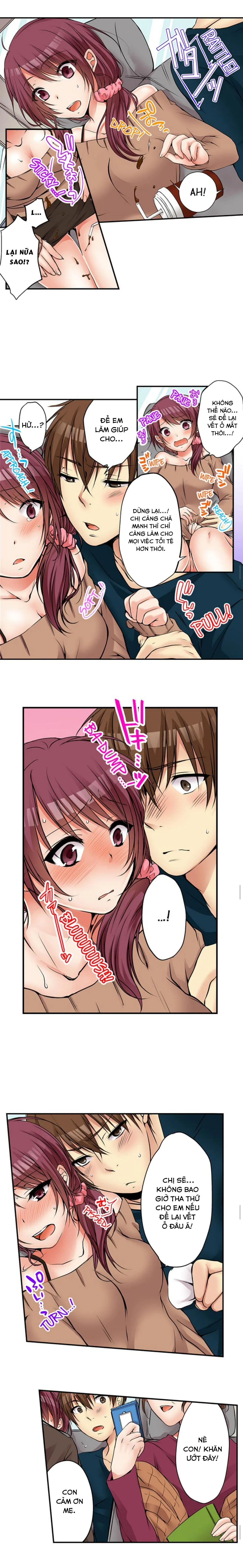 HentaiVN.net - Ảnh 10 - Chuyện Tình Giữa Tôi Và Cô Chị Không Cùng Huyết Thống! [I Did Naughty Things With My (Drunk) Sister] - Chap 19: Cả Nhà Cùng Đi Suối Nước Nóng