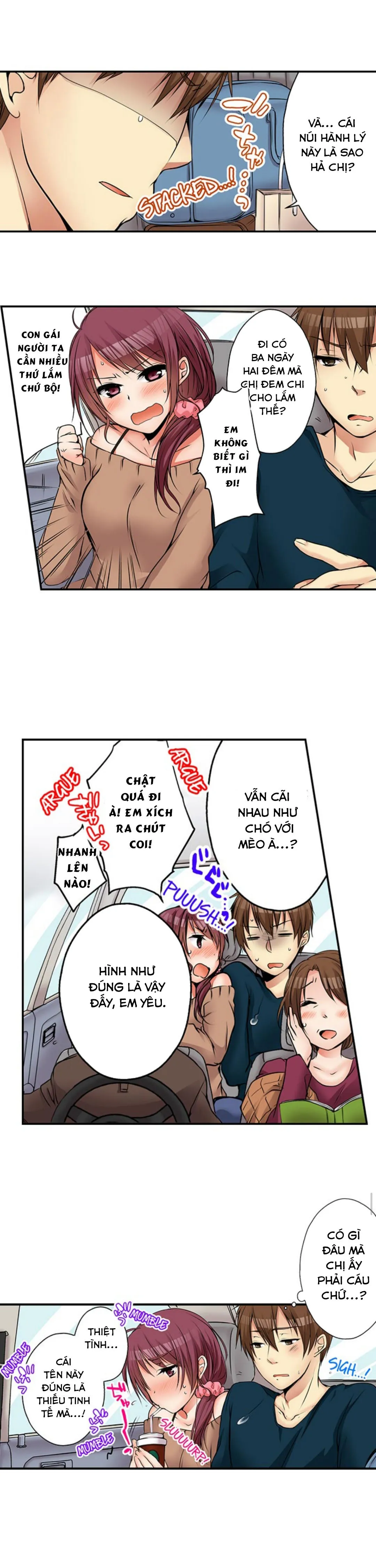 HentaiVN.net - Ảnh 9 - Chuyện Tình Giữa Tôi Và Cô Chị Không Cùng Huyết Thống! [I Did Naughty Things With My (Drunk) Sister] - Chap 19: Cả Nhà Cùng Đi Suối Nước Nóng