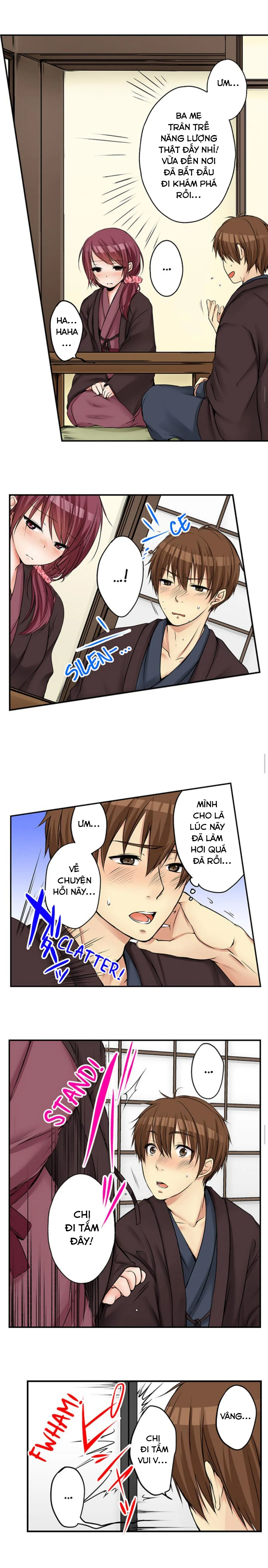 HentaiVN.net - Ảnh 3 - Chuyện Tình Giữa Tôi Và Cô Chị Không Cùng Huyết Thống! [I Did Naughty Things With My (Drunk) Sister] - Chap 20: Làm Tình Nơi Suối Nước Nóng (1)