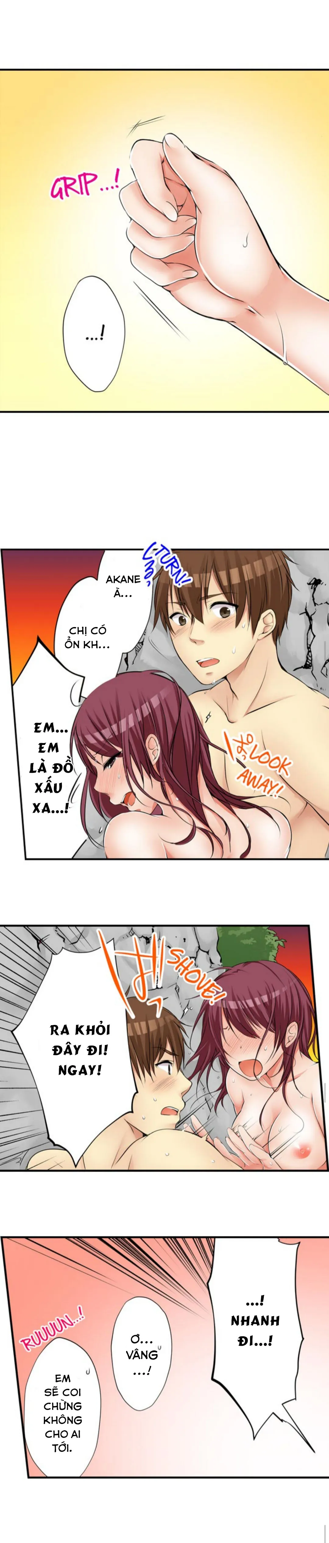 HentaiVN.net - Ảnh 6 - Chuyện Tình Giữa Tôi Và Cô Chị Không Cùng Huyết Thống! [I Did Naughty Things With My (Drunk) Sister] - Chap 22: Làm Tình Nơi Suối Nước Nóng (3)