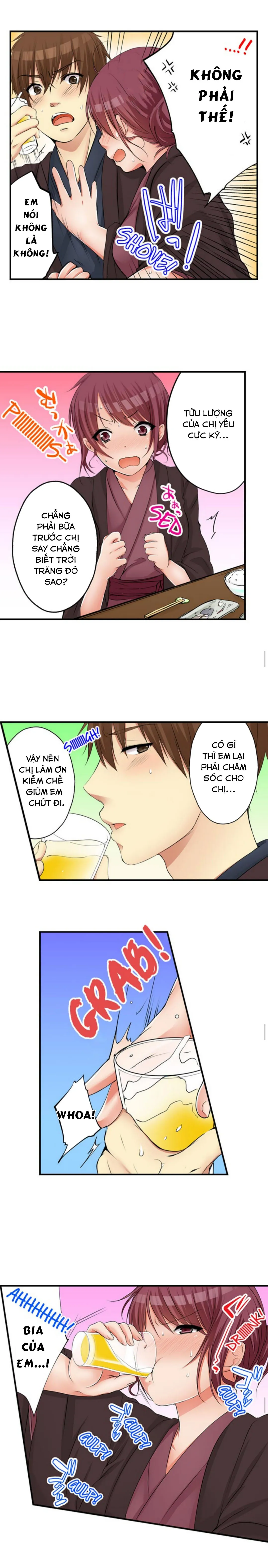 HentaiVN.net - Ảnh 9 - Chuyện Tình Giữa Tôi Và Cô Chị Không Cùng Huyết Thống! [I Did Naughty Things With My (Drunk) Sister] - Chap 22: Làm Tình Nơi Suối Nước Nóng (3)