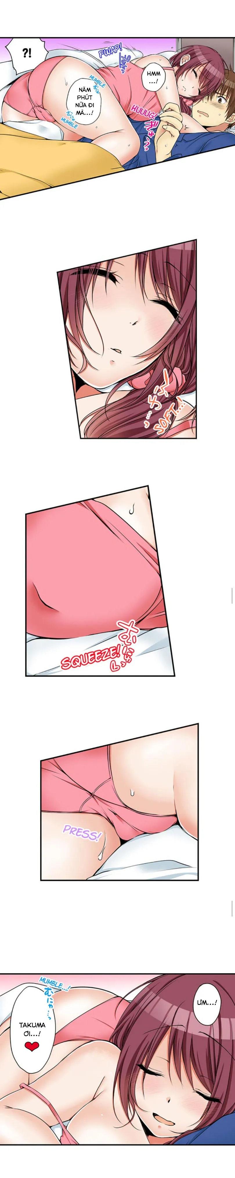 HentaiVN.net - Ảnh 9 - Chuyện Tình Giữa Tôi Và Cô Chị Không Cùng Huyết Thống! [I Did Naughty Things With My (Drunk) Sister] - Chap 26: Ngủ Chung (1)