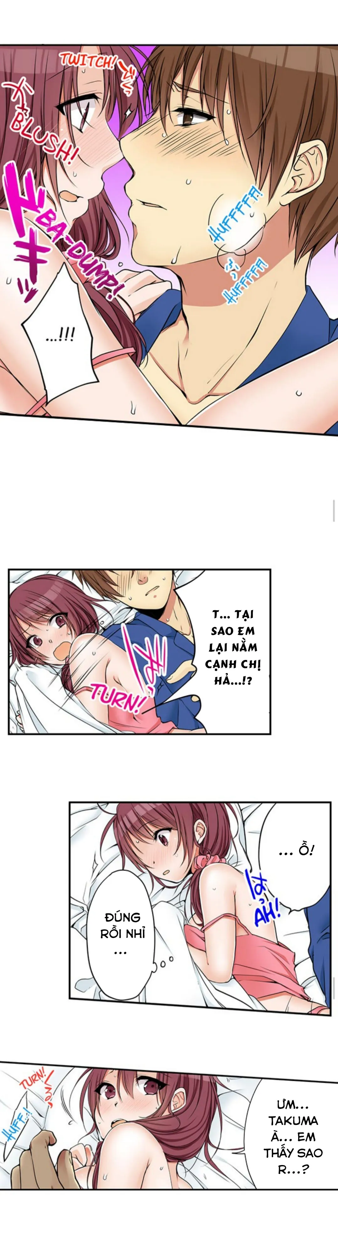 HentaiVN.net - Ảnh 3 - Chuyện Tình Giữa Tôi Và Cô Chị Không Cùng Huyết Thống! [I Did Naughty Things With My (Drunk) Sister] - Chap 27: Ngủ Chung (2)