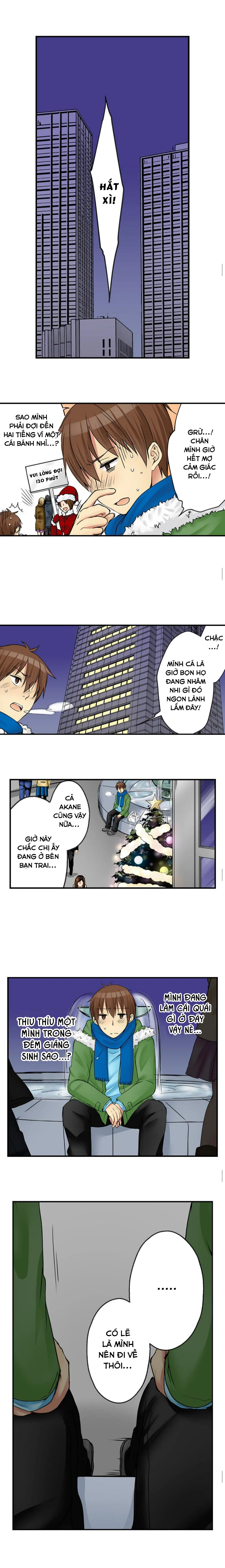HentaiVN.net - Ảnh 10 - Chuyện Tình Giữa Tôi Và Cô Chị Không Cùng Huyết Thống! [I Did Naughty Things With My (Drunk) Sister] - Chap 31: Đêm Giáng Sinh!