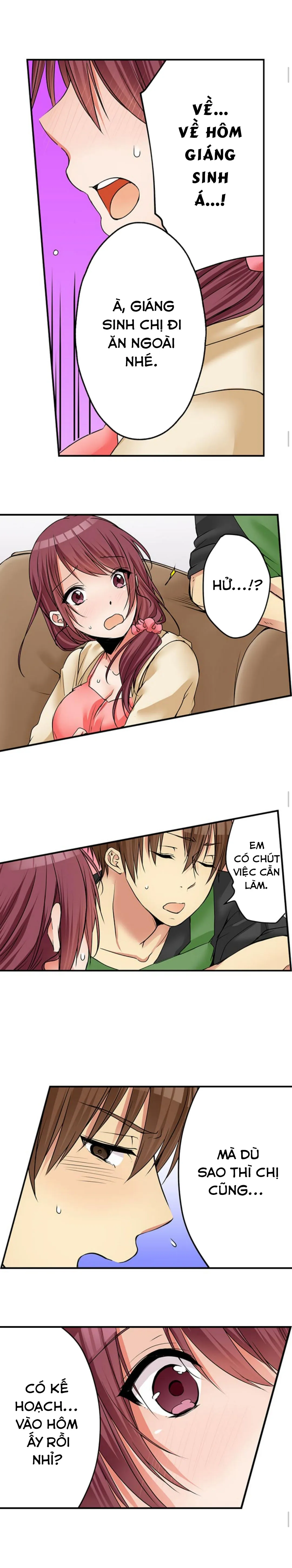 HentaiVN.net - Ảnh 5 - Chuyện Tình Giữa Tôi Và Cô Chị Không Cùng Huyết Thống! [I Did Naughty Things With My (Drunk) Sister] - Chap 31: Đêm Giáng Sinh!