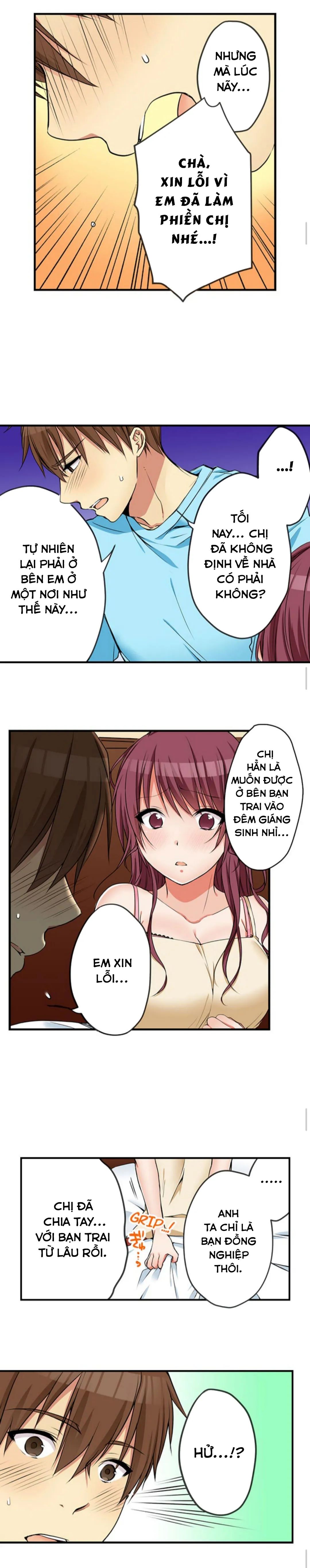 HentaiVN.net - Ảnh 6 - Chuyện Tình Giữa Tôi Và Cô Chị Không Cùng Huyết Thống! [I Did Naughty Things With My (Drunk) Sister] - Chap 32: Vào Nhà Nghỉ Cùng Akane (1)