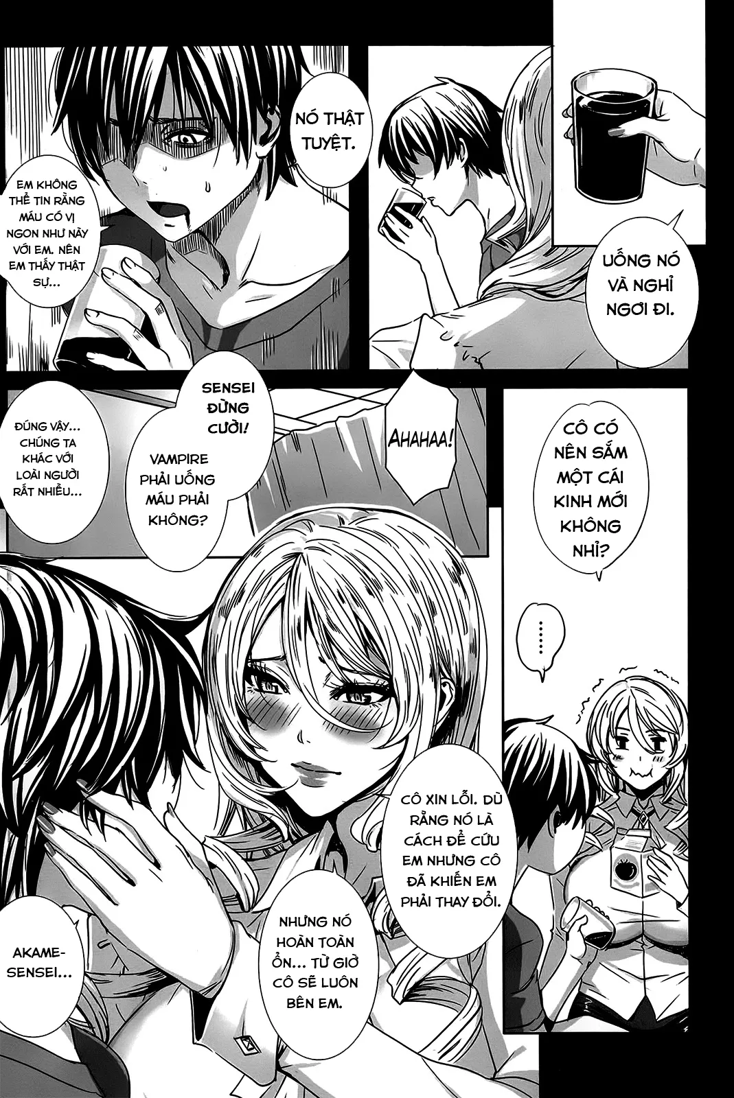 HentaiVN.net - Ảnh 24 - Sensei no Himitsu Jugyou [Kyuuketsu Jokyoushi No Kenzoku Seikatsu ~ Lesson With Vampire ~; Sensei's Secret Lesson] - Chap 1: Giờ học thêm.