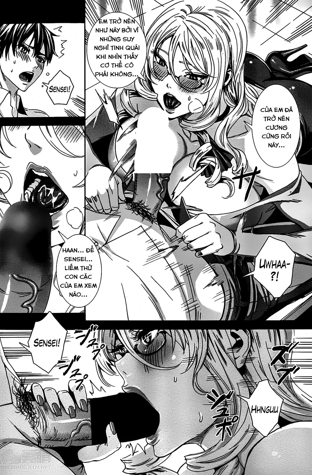 HentaiVN.net - Ảnh 6 - Sensei no Himitsu Jugyou [Kyuuketsu Jokyoushi No Kenzoku Seikatsu ~ Lesson With Vampire ~; Sensei's Secret Lesson] - Chap 1: Giờ học thêm.