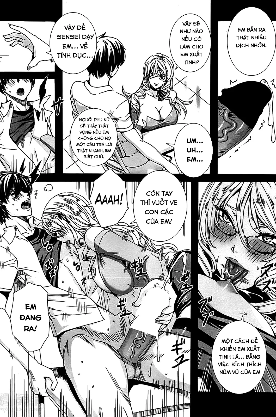 HentaiVN.net - Ảnh 9 - Sensei no Himitsu Jugyou [Kyuuketsu Jokyoushi No Kenzoku Seikatsu ~ Lesson With Vampire ~; Sensei's Secret Lesson] - Chap 1: Giờ học thêm.