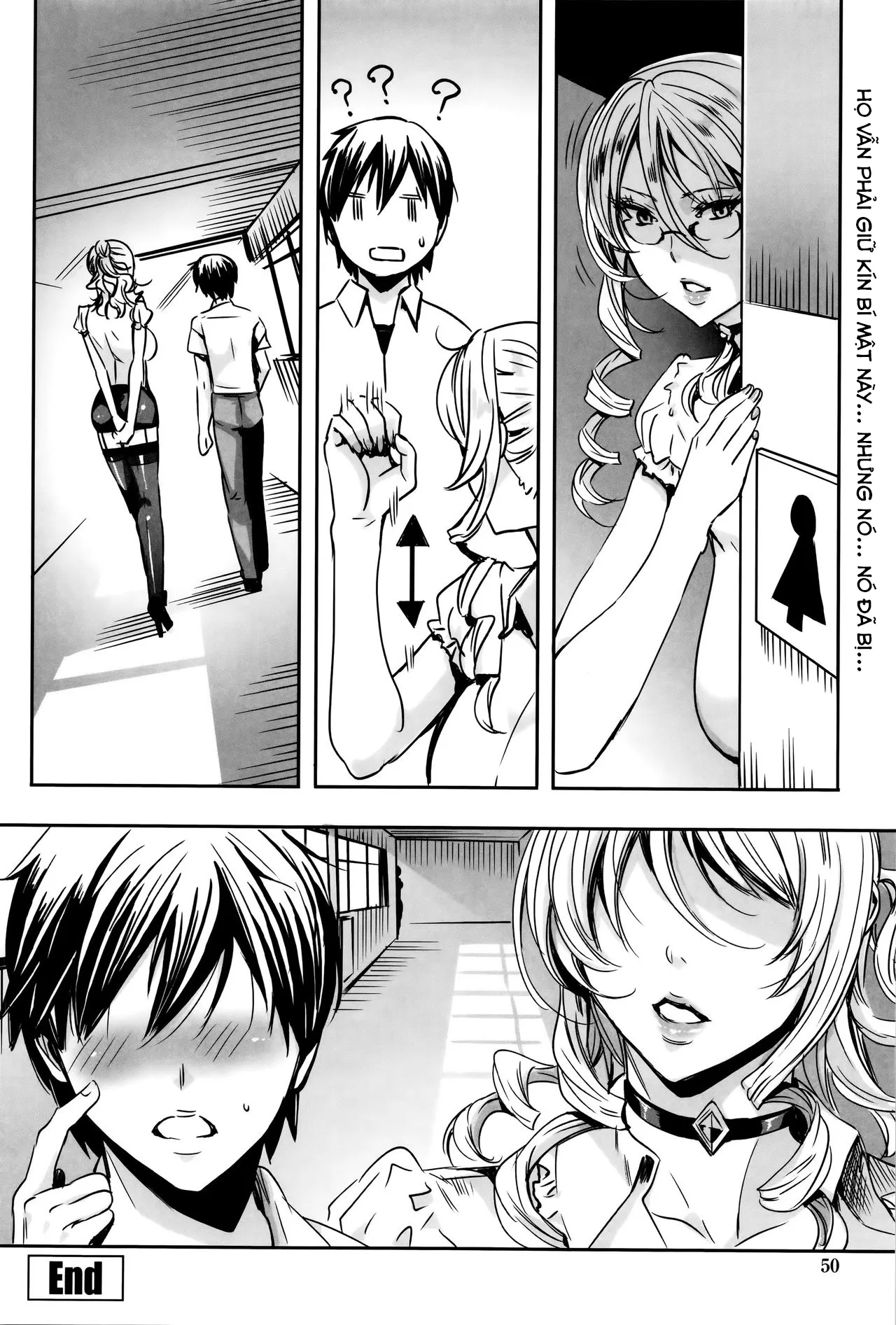HentaiVN.net - Ảnh 19 - Sensei no Himitsu Jugyou [Kyuuketsu Jokyoushi No Kenzoku Seikatsu ~ Lesson With Vampire ~; Sensei's Secret Lesson] - Chap 2: Nhà vệ sinh.