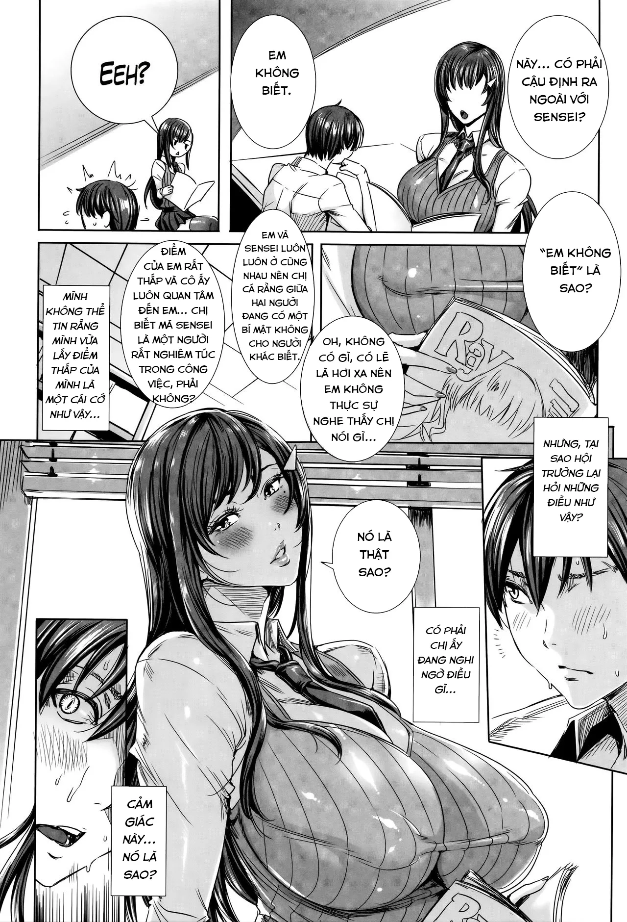 HentaiVN.net - Ảnh 5 - Sensei no Himitsu Jugyou [Kyuuketsu Jokyoushi No Kenzoku Seikatsu ~ Lesson With Vampire ~; Sensei's Secret Lesson] - Chap 4: Hội trưởng.