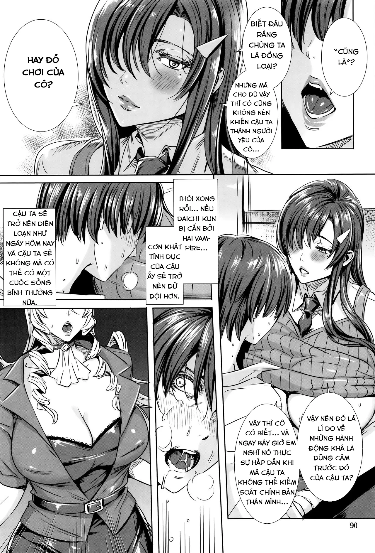 HentaiVN.net - Ảnh 5 - Sensei no Himitsu Jugyou [Kyuuketsu Jokyoushi No Kenzoku Seikatsu ~ Lesson With Vampire ~; Sensei's Secret Lesson] - Chap 5: San bằng tất cả?