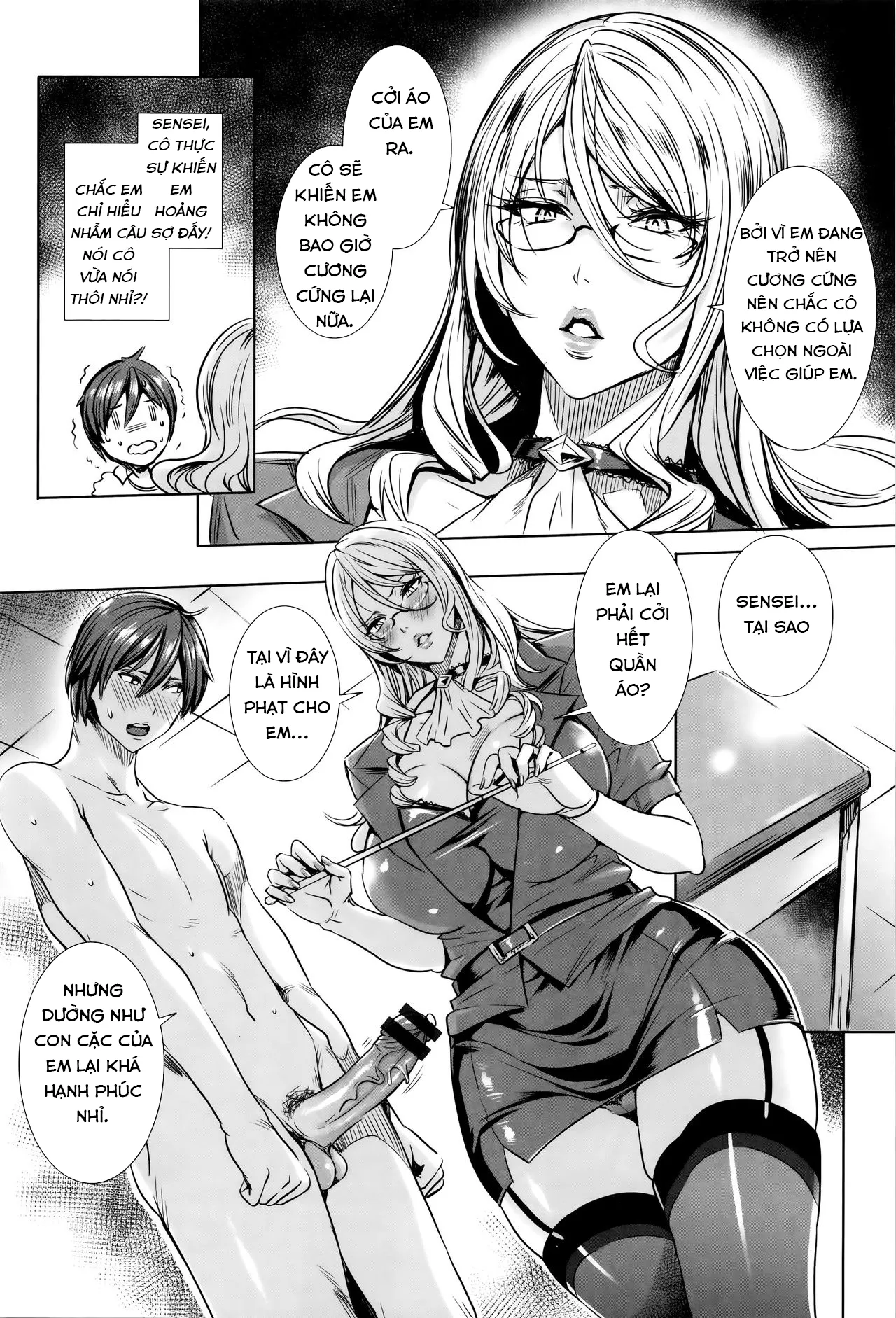 HentaiVN.net - Ảnh 7 - Sensei no Himitsu Jugyou [Kyuuketsu Jokyoushi No Kenzoku Seikatsu ~ Lesson With Vampire ~; Sensei's Secret Lesson] - Chap 6: Hình phạt.