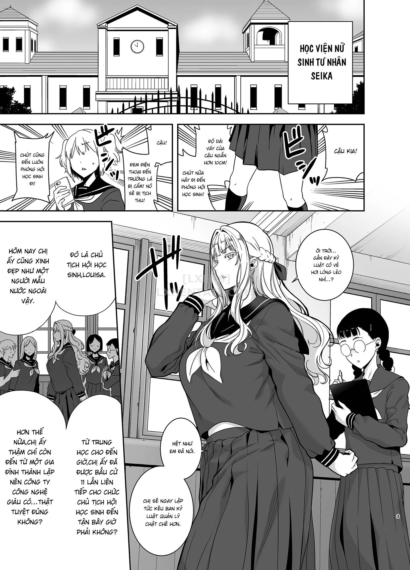 HentaiVN.net - Ảnh 4 - Seika Jogakuin Koutoubu Kounin Sao Oji-San 3 - 5 [Seika Girls' Academy Official Rod Oji-San] - Chap 4
