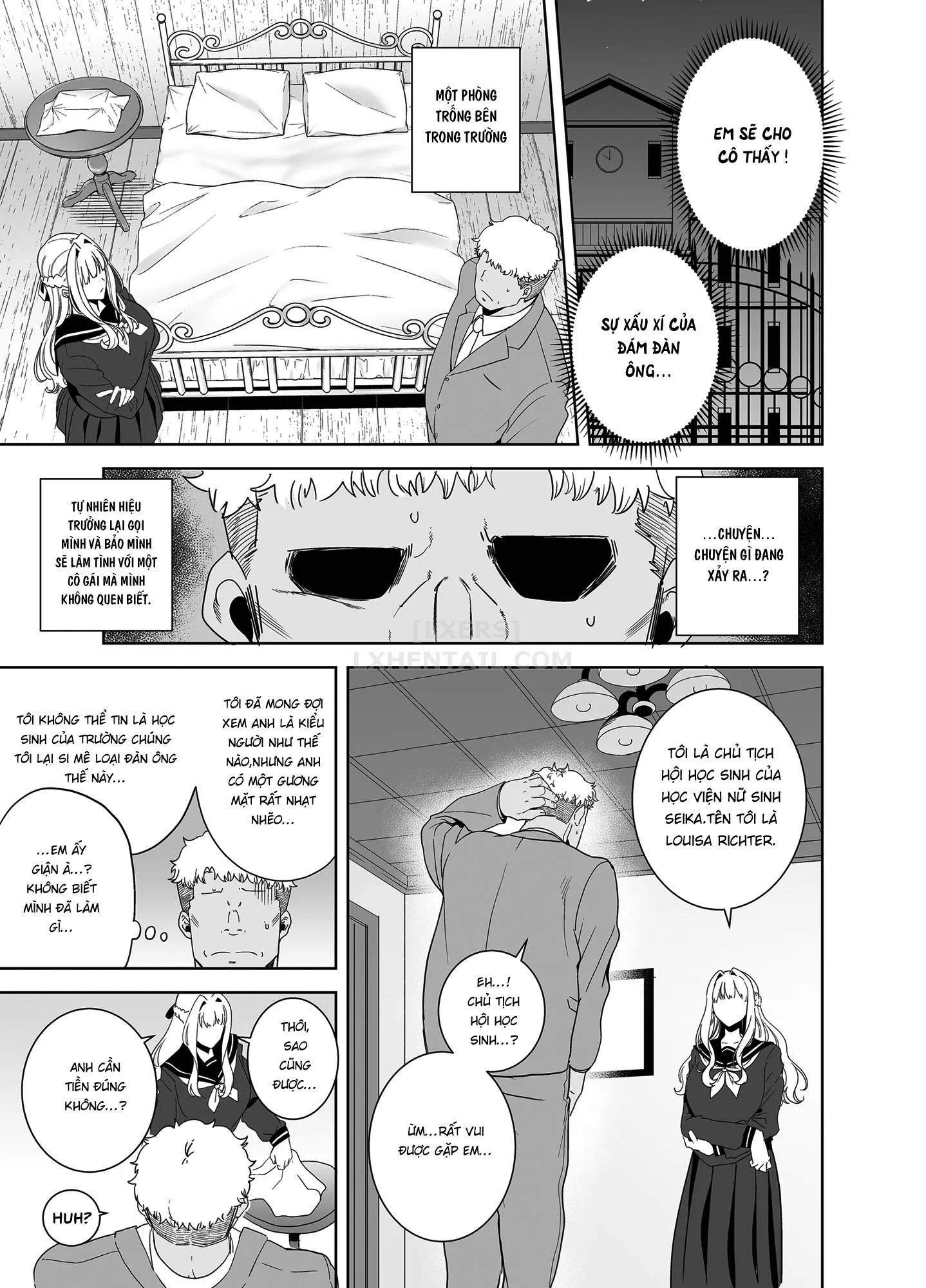 HentaiVN.net - Ảnh 8 - Seika Jogakuin Koutoubu Kounin Sao Oji-San 3 - 5 [Seika Girls' Academy Official Rod Oji-San] - Chap 4